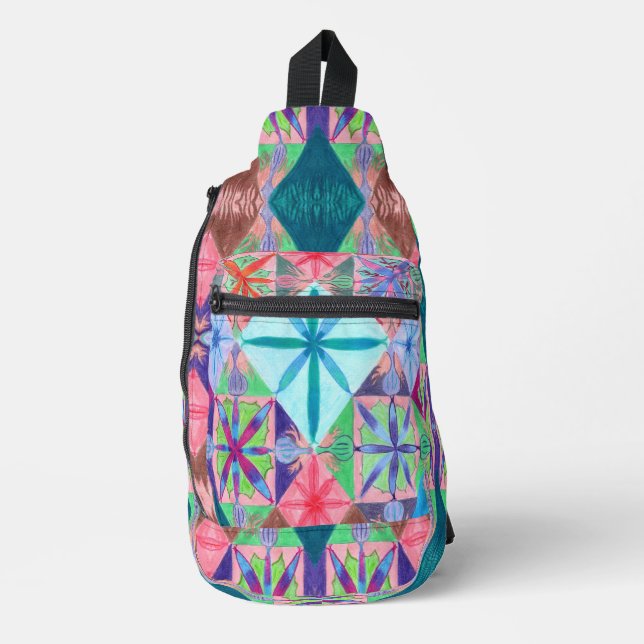 Blaze Multi-C/M's auf einer Tragetasche Crossbody Bag (Vorderseite)