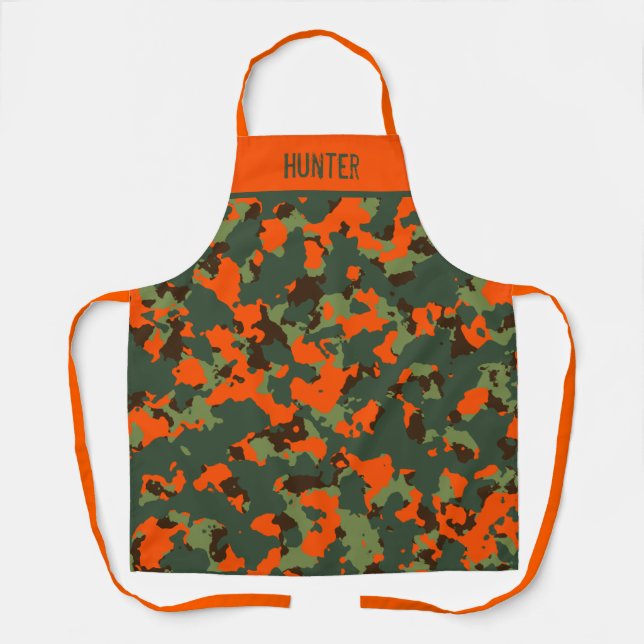 Blaze Orange Safety Camouflage Schürze (Vorderseite)