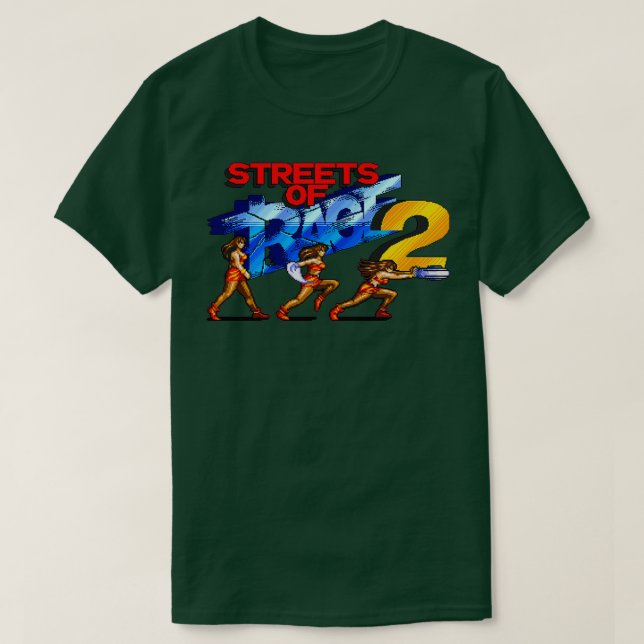 Blaze Streets of Rage 2 Videogames Pixel Art T-Shirt (Design vorne)