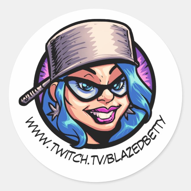 BlazedBetty Pothead Stickers (Vorderseite)