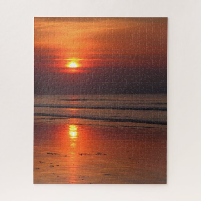 Blazing Beach Sunset - 16x20 - 520 Stk. Puzzle (Vertikal)