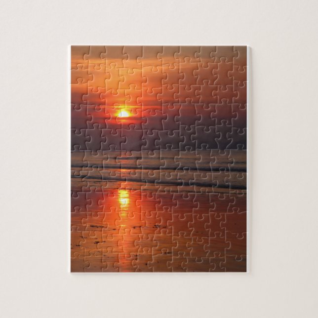 Blazing Beach Sunset - 8x10 - 110 Stk. Puzzle (Vertikal)