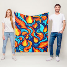 Blazing Blue Abstrakt