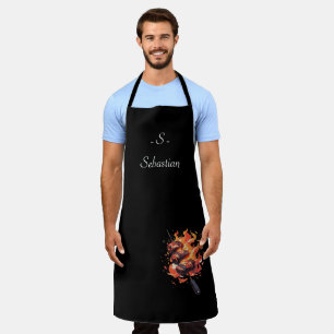 "Blazing Gourmet" Personalisierte Kochschürze 🔥 Schürze