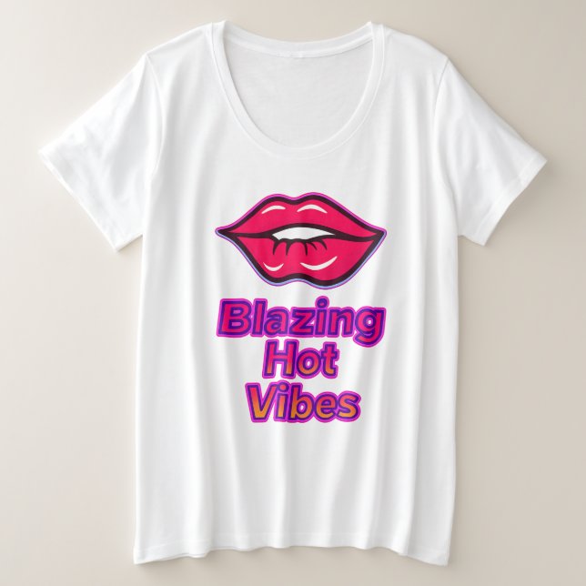 Blazing Hot Vibes Women's Plus-Size-T - Shirt - Ko (Design vorne)