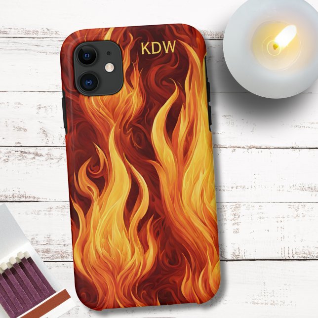 Blazing Inferno Monogram Case-Mate iPhone Hülle (Von Creator hochgeladen)