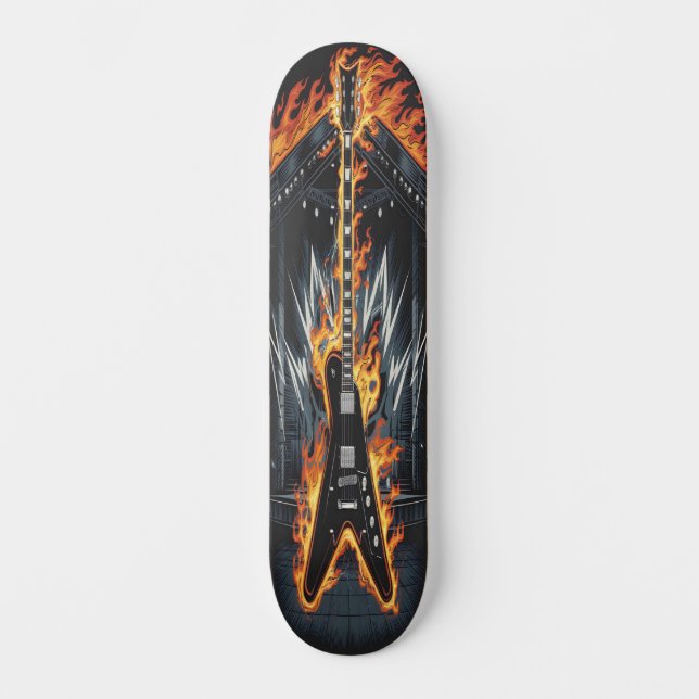 Blazing Riffs Edition 1 Skateboard (Vorderseite)