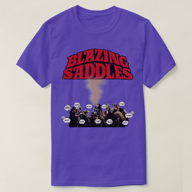 Blazing Saddles Campfire Furz Scene T-Shirt (Design vorne)