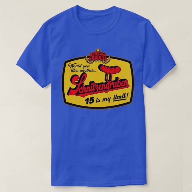 Blazing Saddles Schnitzengruben T-Shirt (Design vorne)