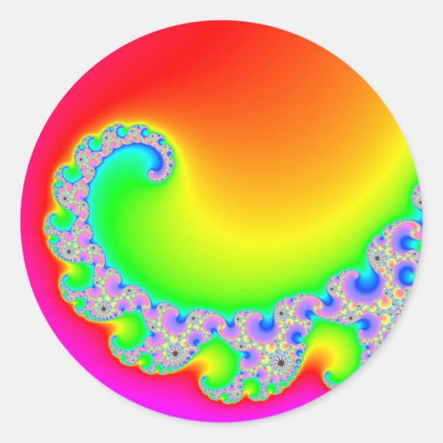 Blazing Sun Runder Aufkleber (Vorderseite)