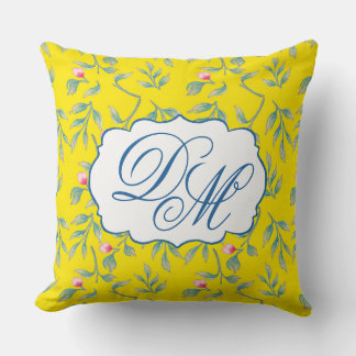Blazing Yellow Wedding Keepake Throw Kissen