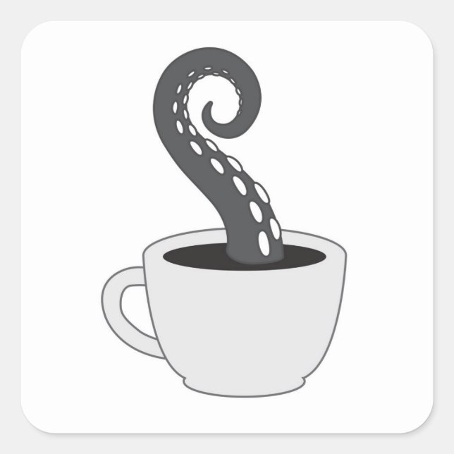 BLC-Logo-Aufkleber, weiß Quadratischer Aufkleber (Vorderseite)