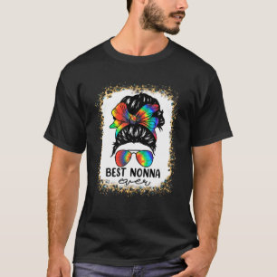 Bleach Best Nonna je Gefärbte Krawatte Messy Bun H T-Shirt