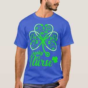 Bleach Kleeblatt Stethoscope Nurse St Patricks Day T-Shirt