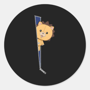 Bleach Kon Zipper Runder Aufkleber