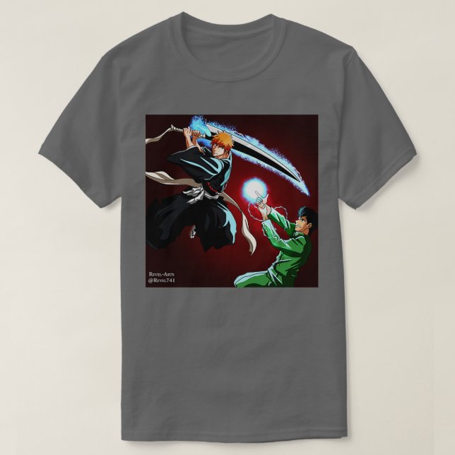 Bleach x Yu Yu Hakasho T-Shirt (Design vorne)