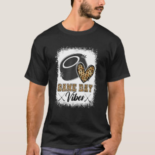 Bleached Ice Hockey Game Day Vibes Ice Hockey Mama T-Shirt