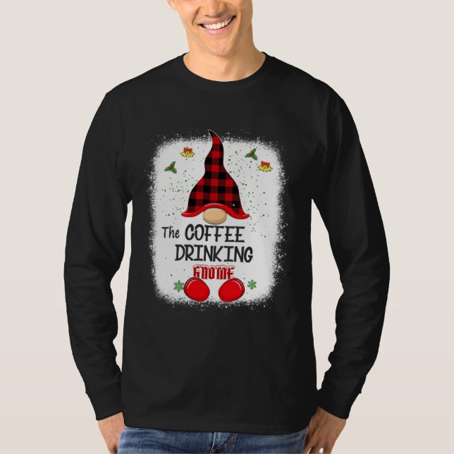 Bleached The Coffee Drinking Gnome Matching Family T-Shirt (Vorderseite)