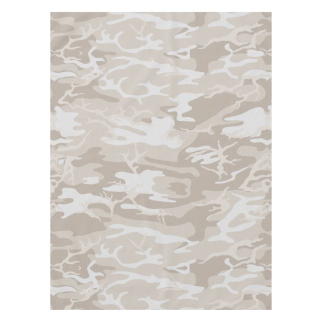 Bleached Wasteland Camouflage Tischdecke (Vorderseite)