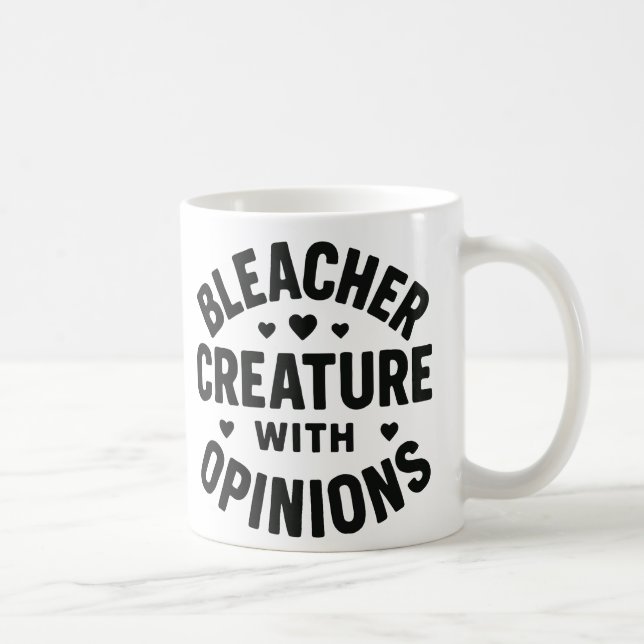 Bleacher-Kreatur mit Meinungen  Kaffeetasse (Rechts)
