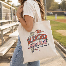 Bleacher Mom Club Vintage Baseball Mama Tragetasche