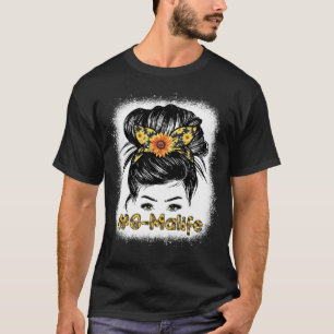 Bleaches G Ma Messy Haare Bun Sonnenblumen Frauen  T-Shirt