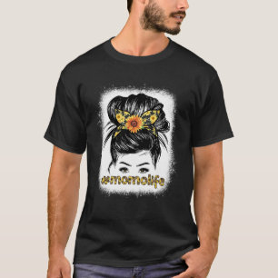 Bleaches Momo Messy Hair Bun Sonnenblumen Frauen M T-Shirt