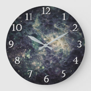Bleak Galaxy Space Rock Cool Spacey Schlafzimmer Große Wanduhr