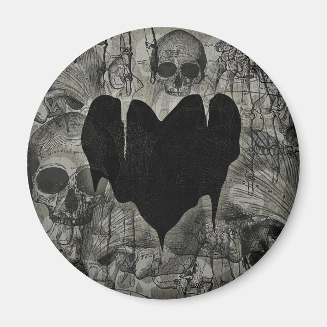 Bleak Heart Gothic Valentine Magnet (Vorne)
