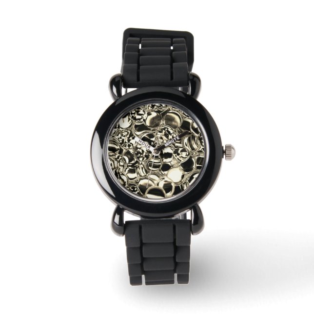 Blebs aus Gold oder Blasen aus Glas Helligkeit? Armbanduhr (Vorderseite)