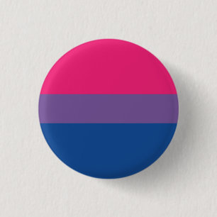Blech Bisexuelle Flagge - Love i Love Button