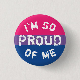 Blech Flagge Bisexuell Unter Proud - Love i Love Button
