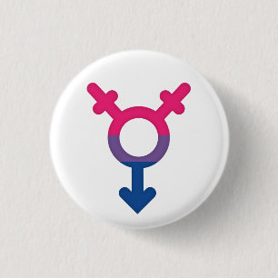 Blech Flagge Bisexuelles Symbol Sie - Love i Love Button