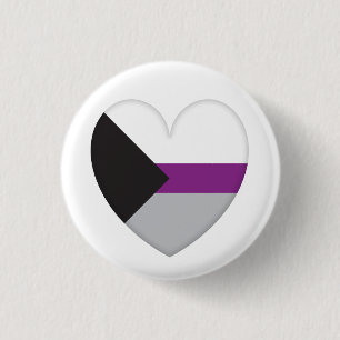 Blech Flagge Demisexual Herz - Love i Love Button