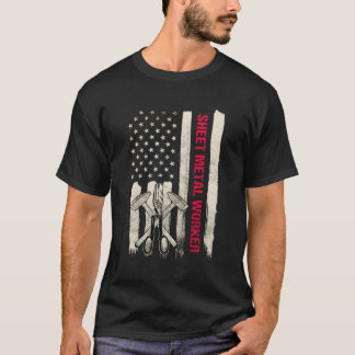 Blecharbeiter-Geschenke Design auf der Rückseite d T-Shirt