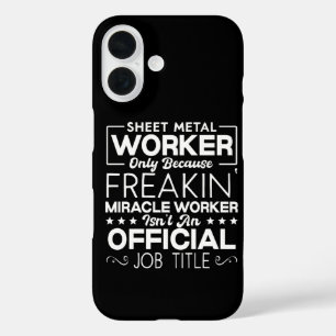 Blechbearbeiter Heimwerker Lustiger Humor Zitat iPhone 16 Hülle