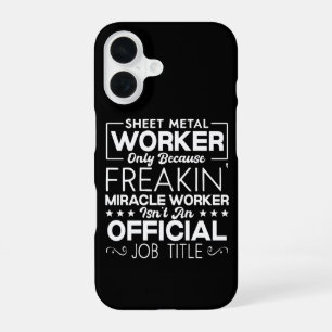 Blechbearbeiter Heimwerker Lustiger Humor Zitat iPhone 16 Hülle