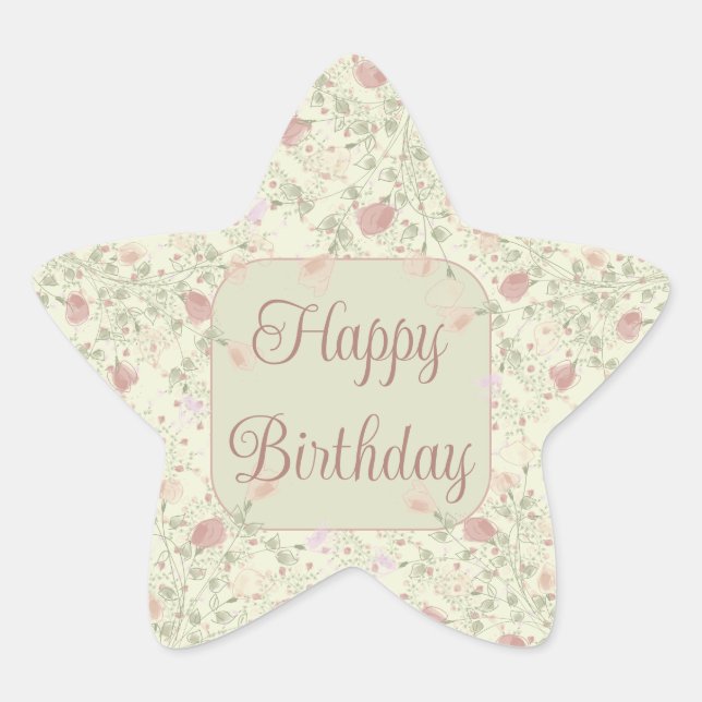 Blechbezug Stern-Aufkleber (Vorderseite)