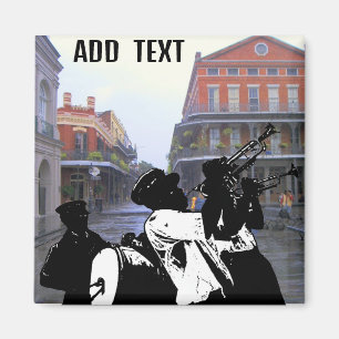 Blechbläserband French Quarter New Orleans Magnet