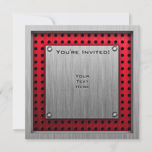 Blechbürste im Aussehen Dirt Bike Einladung (Vorderseite)