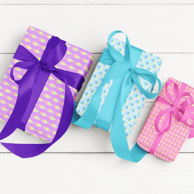 Bleche aus Eiscreme Geschenkpapier Set (Von Creator hochgeladen)