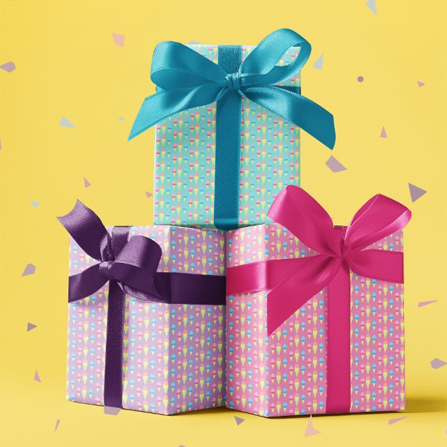 Bleche aus Eiscreme Geschenkpapier Set (Von Creator hochgeladen)