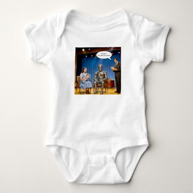 Blechmann du bist der Vater  Baby Strampler (Vorderseite)