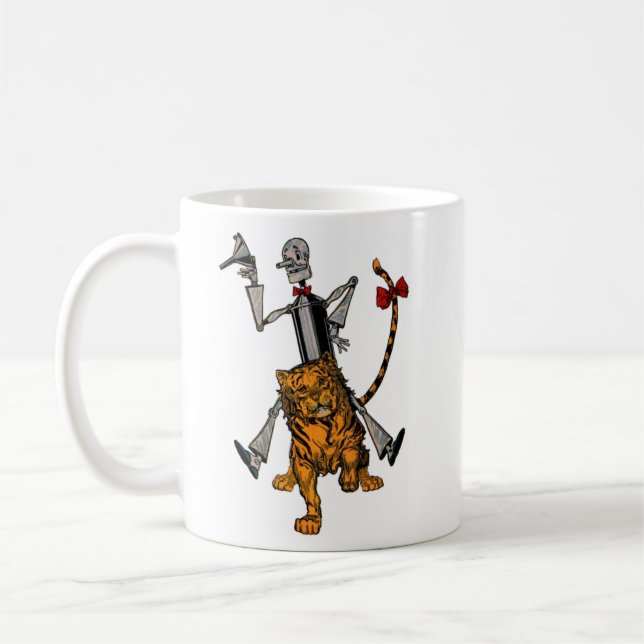 Blechmann und Feiger Löwe  Kaffeetasse (Links)