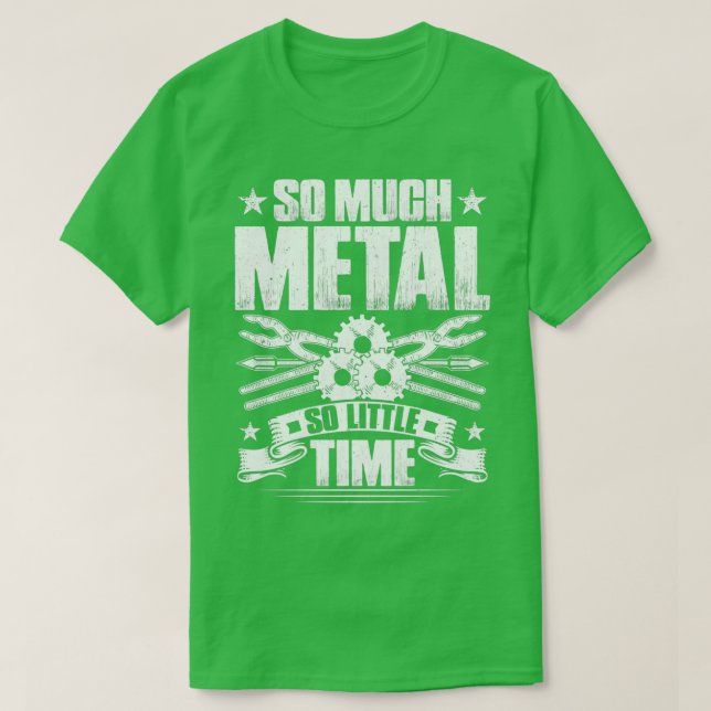 Blechmetallarbeiter-Geschenkidee Vorstellung 3 T-Shirt (Design vorne)