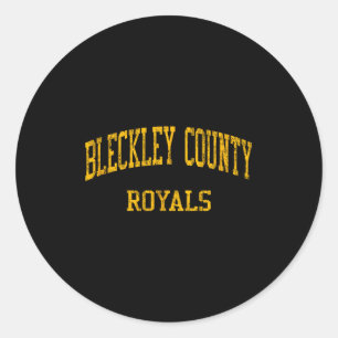 Bleckley County High School Hs Cochran Ga Vintage  Runder Aufkleber