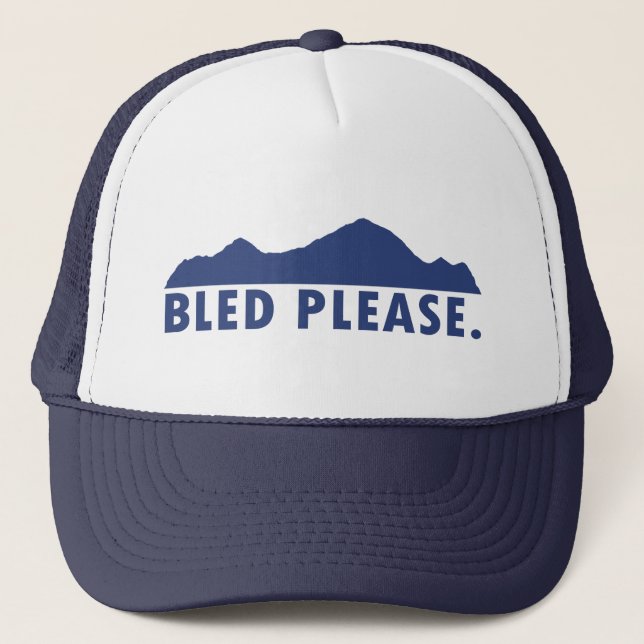 Bled bitte truckerkappe (Vorderseite)