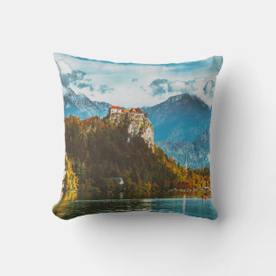 Bled Castle: Slowenischer Cliff-Blick. Kissen