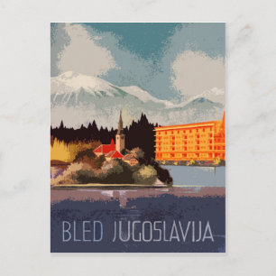 Bled, Jugoslawien, Kroatien, Vintage Postkarte