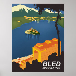 Bled, Jugoslawien, Reisen früher Poster